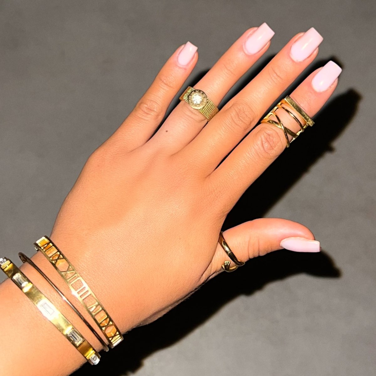 Roman Mesh Ring - Gold