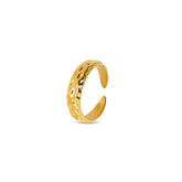 Lunar Textured Ring - Gold