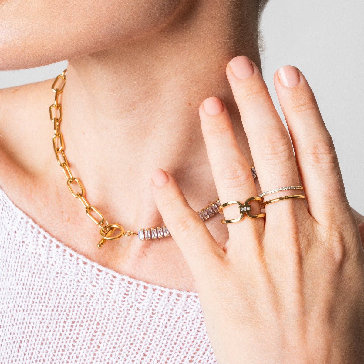 Vienne Double Ring - Gold