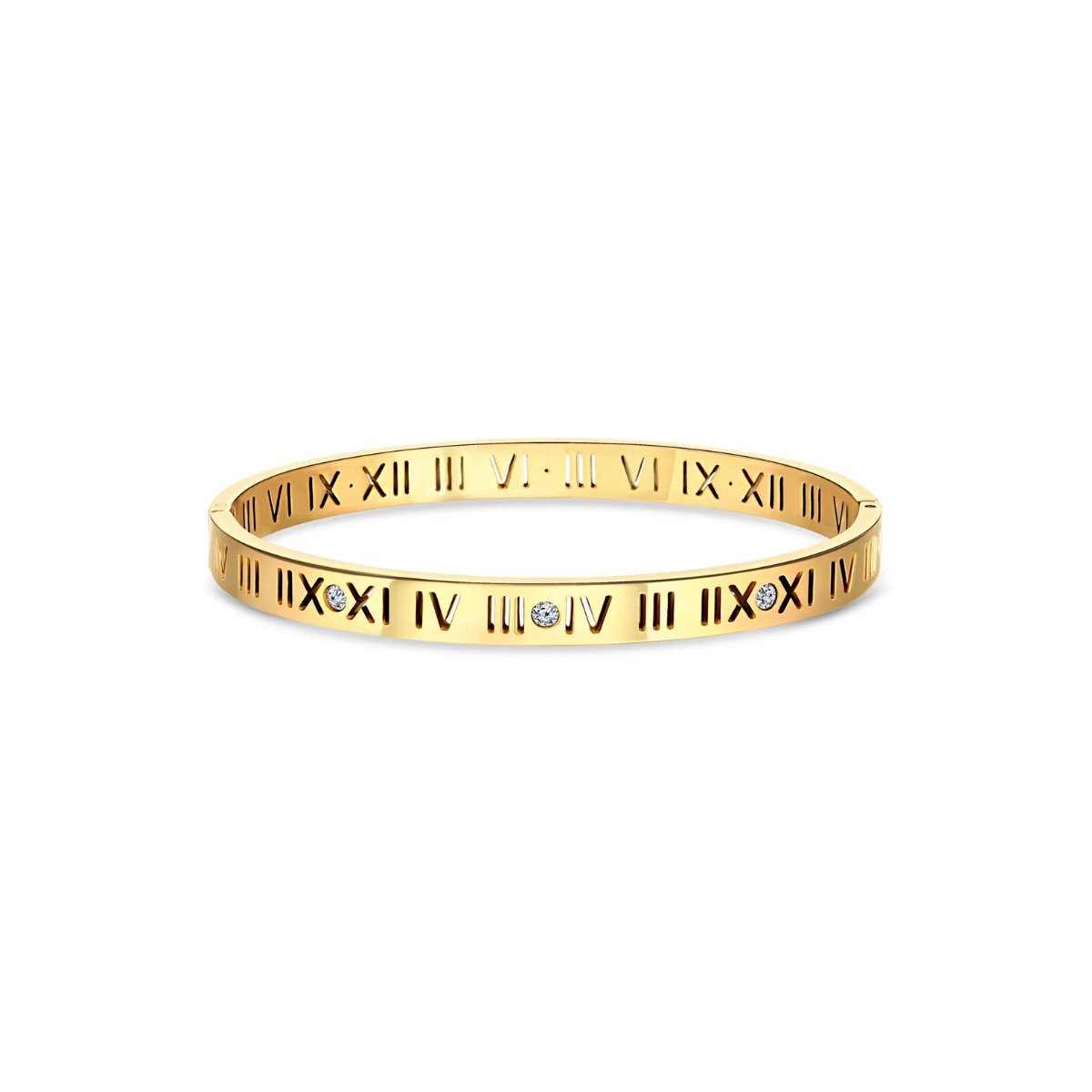 Roman Numerals Bracelet - Gold