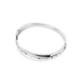 Intertwined Roman Numerals Bracelet - Silver