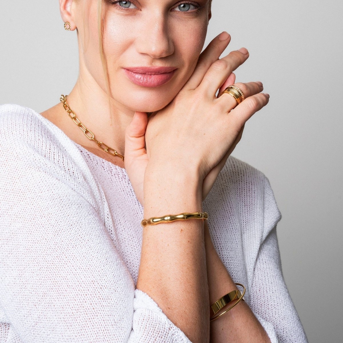 Bamboo Bracelet - Gold