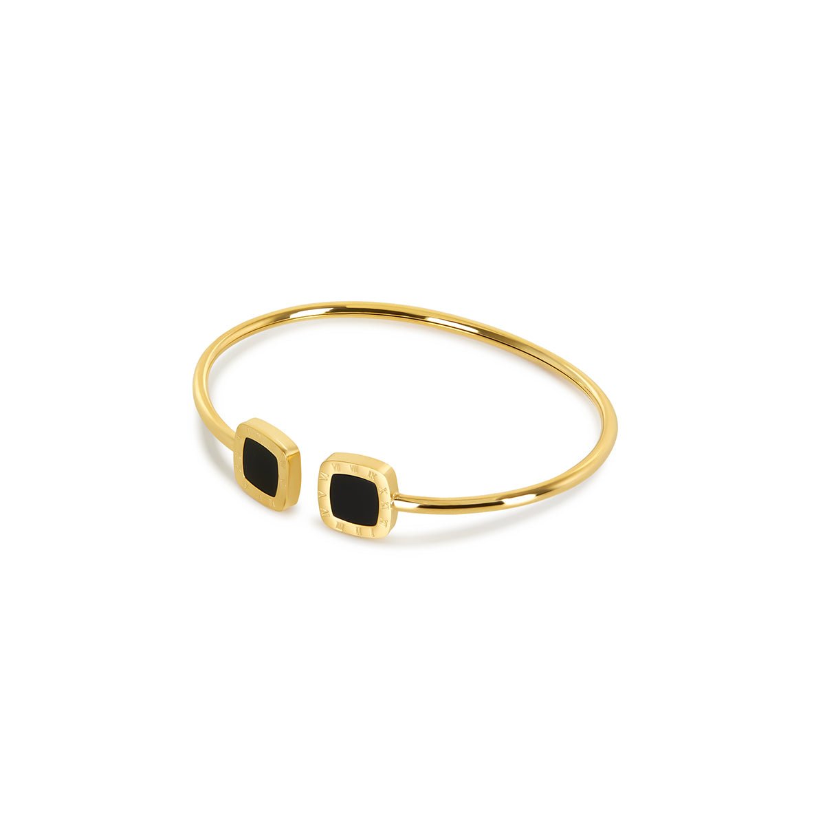 Bella Onyx Bracelet - Gold