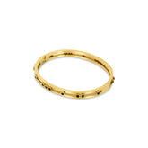 Black Studs Bracelet - Gold