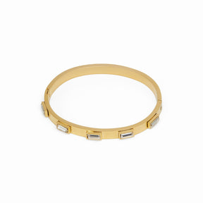 Nodule Crystal Bracelet - Gold