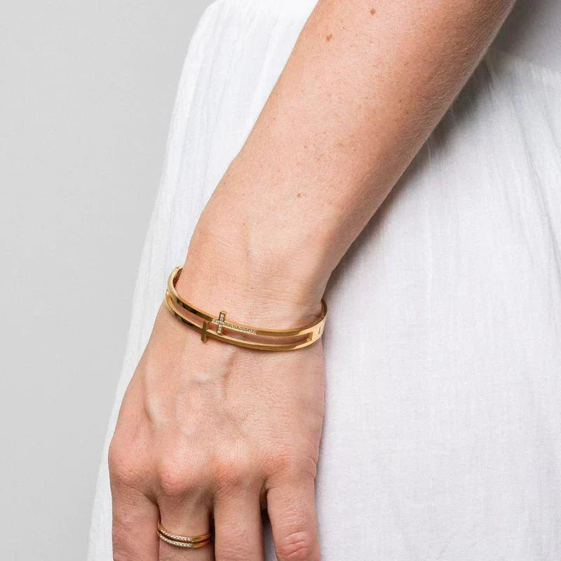 Cross Bracelet - Gold