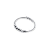 Anti-Stress Beaded Bracelet - Silver (Adjustable)