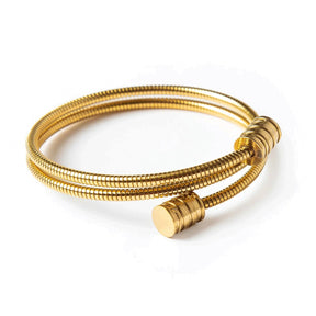 Triple Spiral Bracelet - Gold