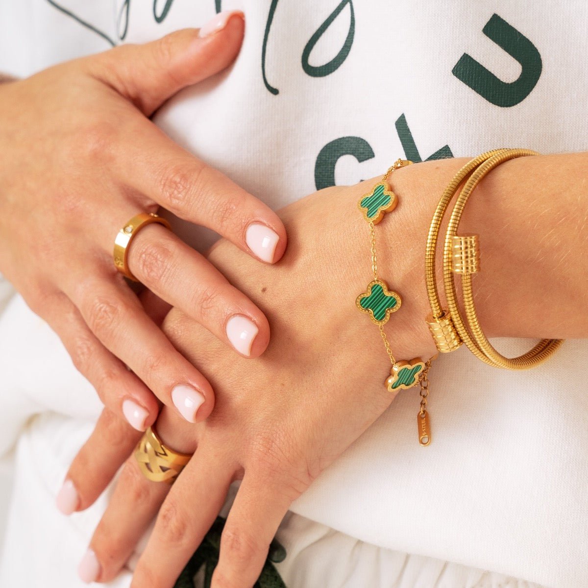 Triple Spiral Bracelet - Gold