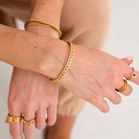 Honeycomb Bracelet - Gold
