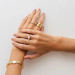 Olivia Stone Zirconia Bracelet - Gold