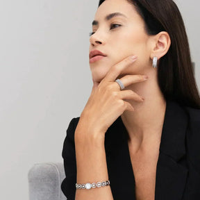 Olivia Stone Zirconia Bracelet - Silver