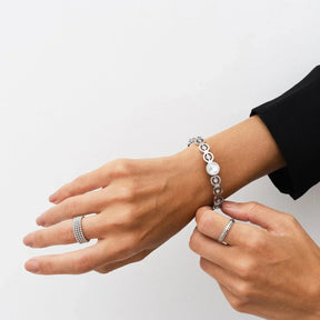Olivia Stone Zirconia Bracelet - Silver