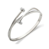 Zirconia Belt Bracelet - Silver