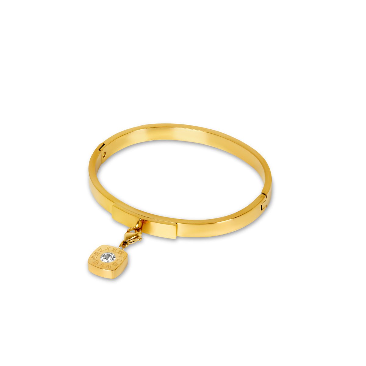 Square Charm Bracelet - Gold