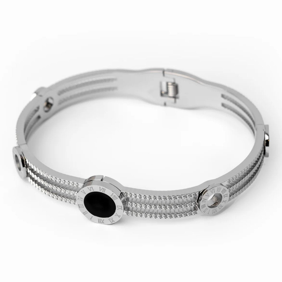 Triple Onyx Bracelet - Gold