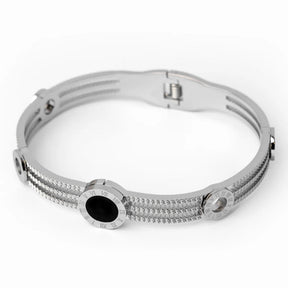 Triple Onyx Bracelet - Gold
