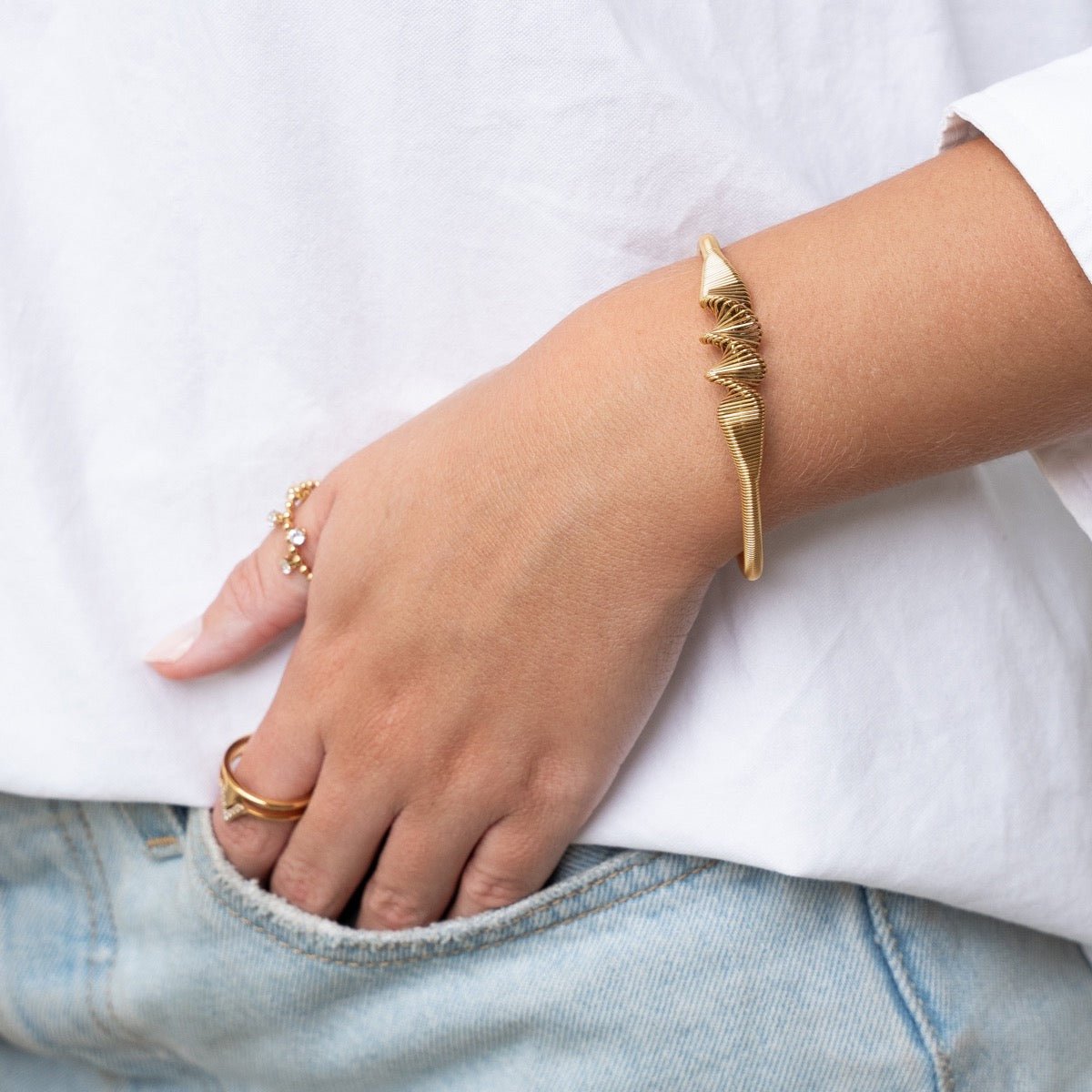 Wave Bracelet - Gold