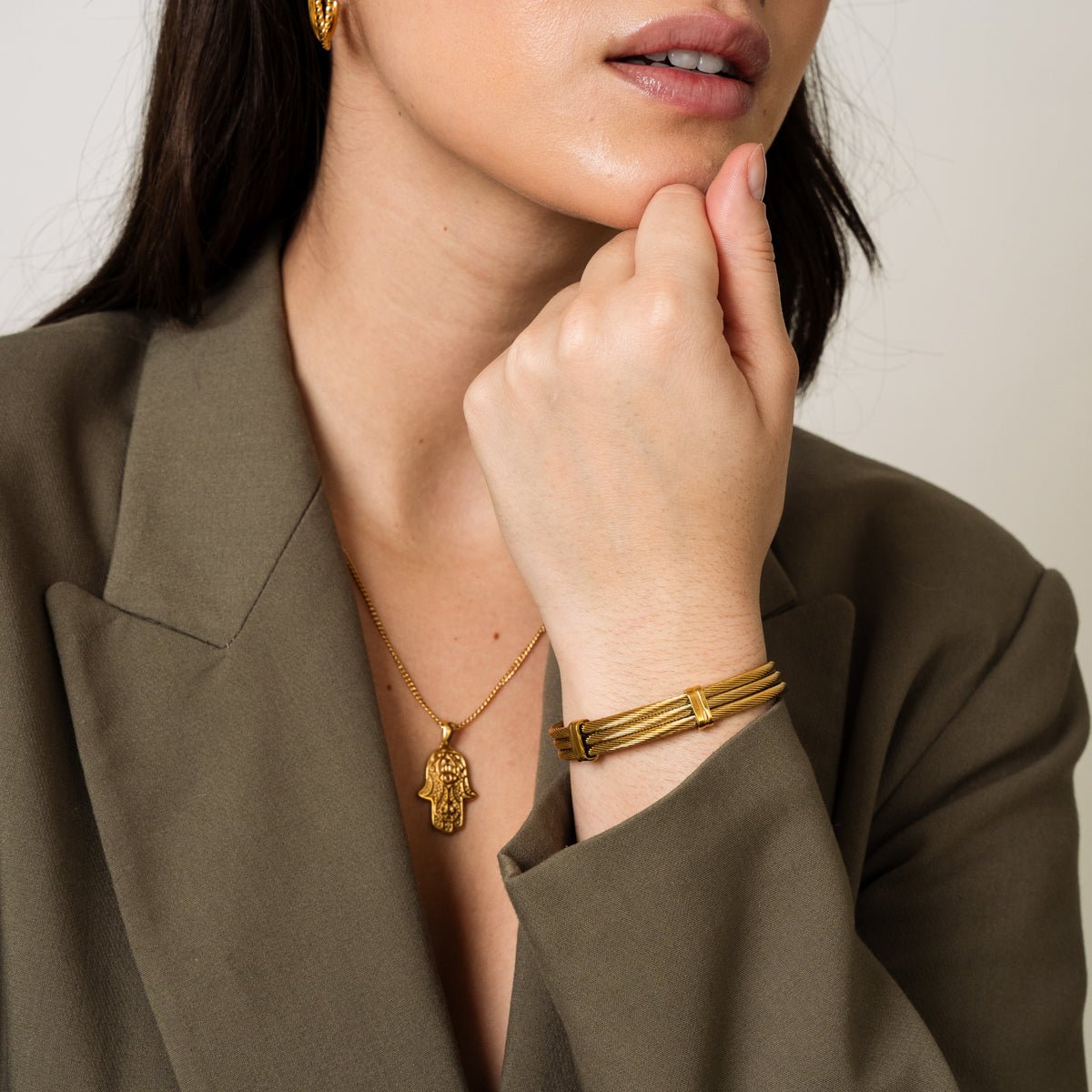 Wire Bracelet - Gold