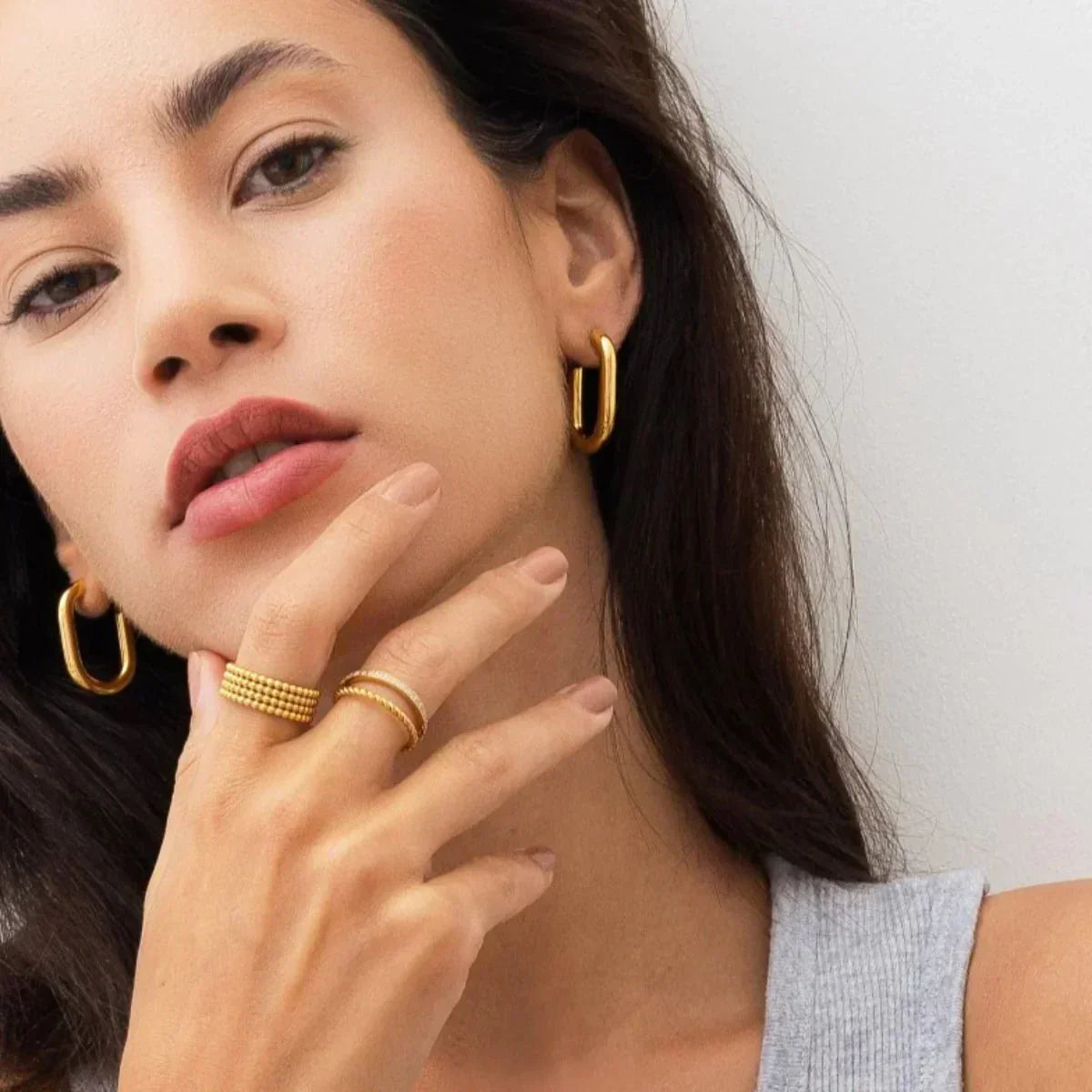 Piper Hoop Earrings - Gold