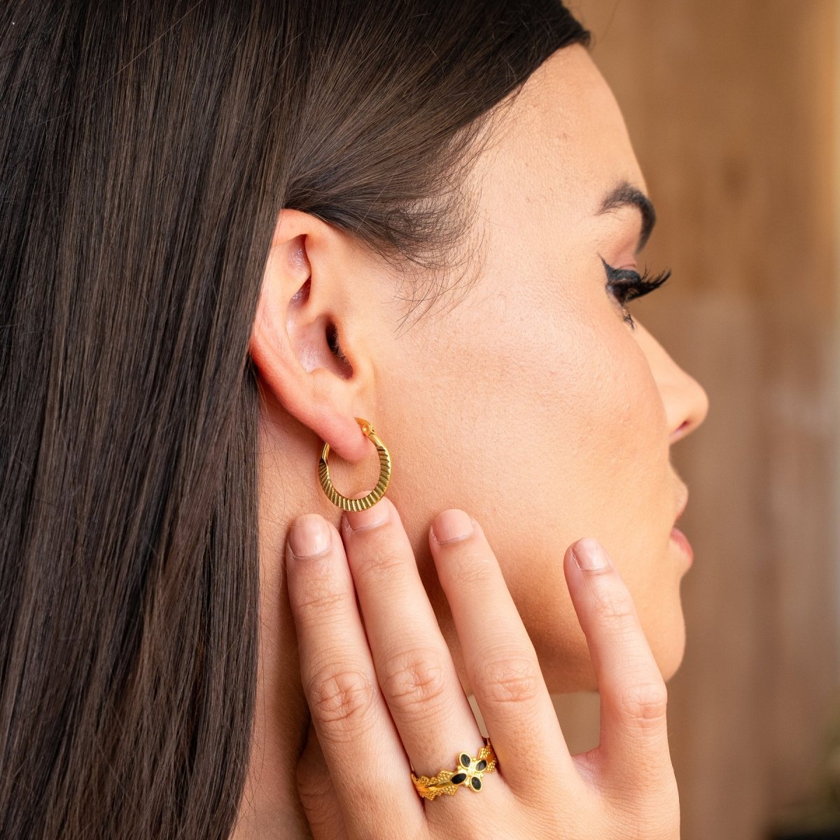 Catania Hook Earring - Gold