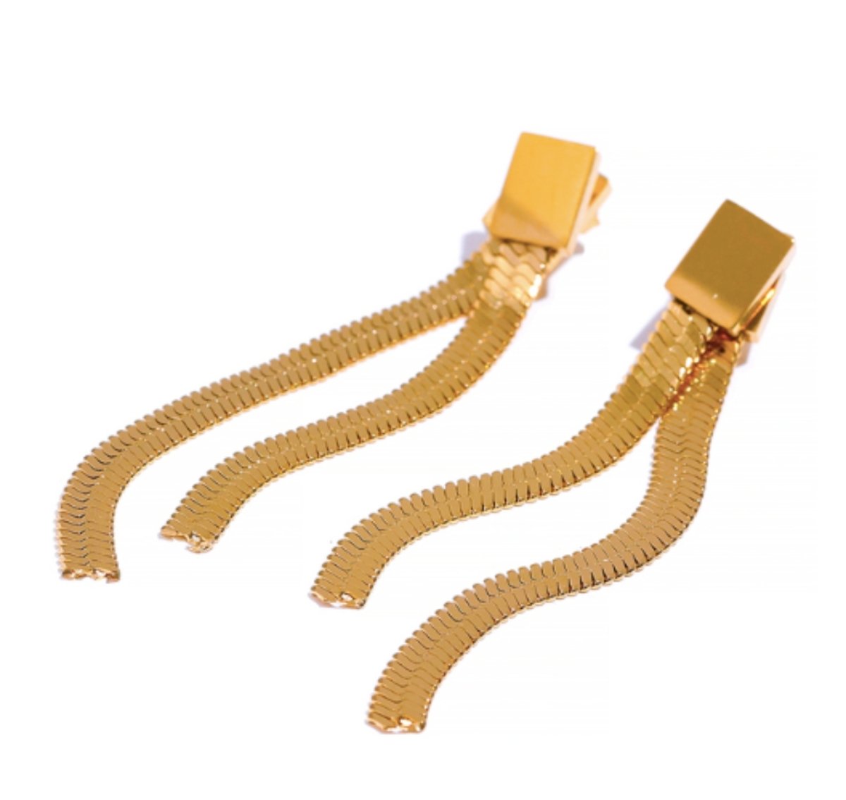 Catarina Mesh Metal Earring - Gold