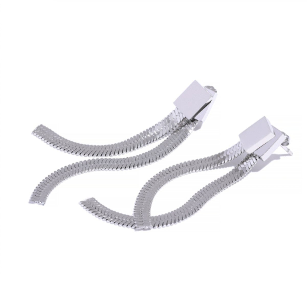 Catarina Mesh Metal Earring - Silver