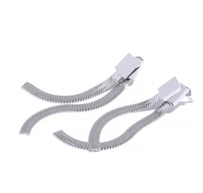 Catarina Mesh Metal Earring - Silver