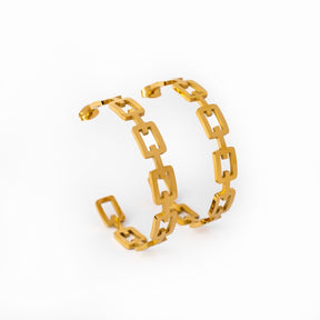 Alexandra Hoop Earrings - Gold