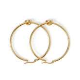 Knot Central Hoop Earring - Gold