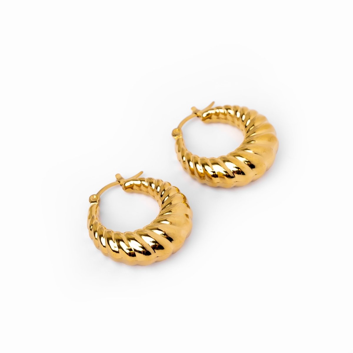 Croissant Hoop Earring - Gold