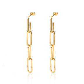 Hellen Chain Link Earring - Gold