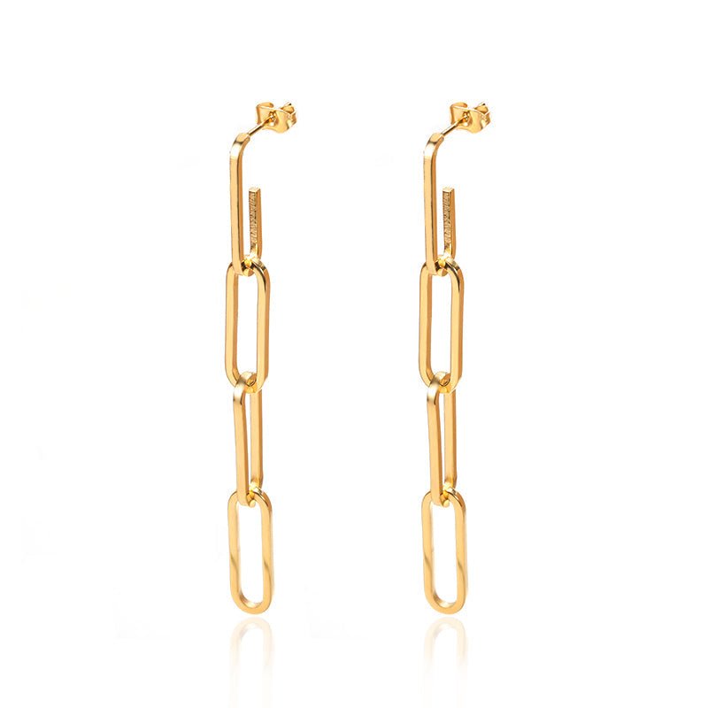 Hellen Chain Link Earring - Gold