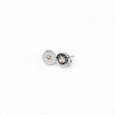 Charm Crystal Stone Earring - Silver