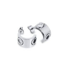 Roman Numeral Earrings - Silver