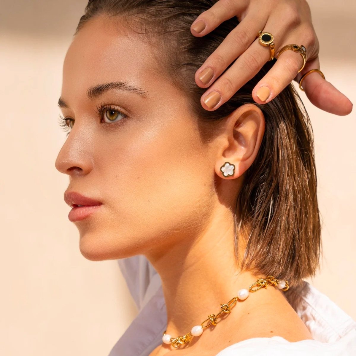 Clover Inspiration Earring - Gold