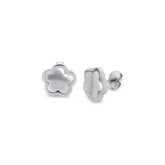 Lucky Clover Inspiration Earring - Silver