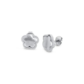 Lucky Clover Inspiration Earring - Silver