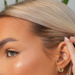 Rainbow Earring - Gold