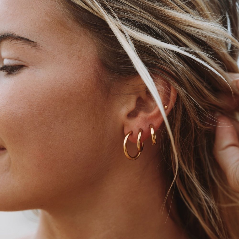 Trio Hoop Earring - Gold