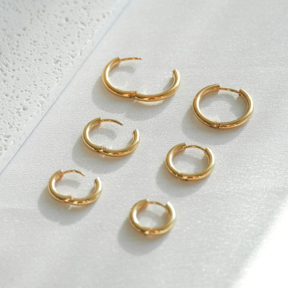 Trio Hoop Earring - Gold