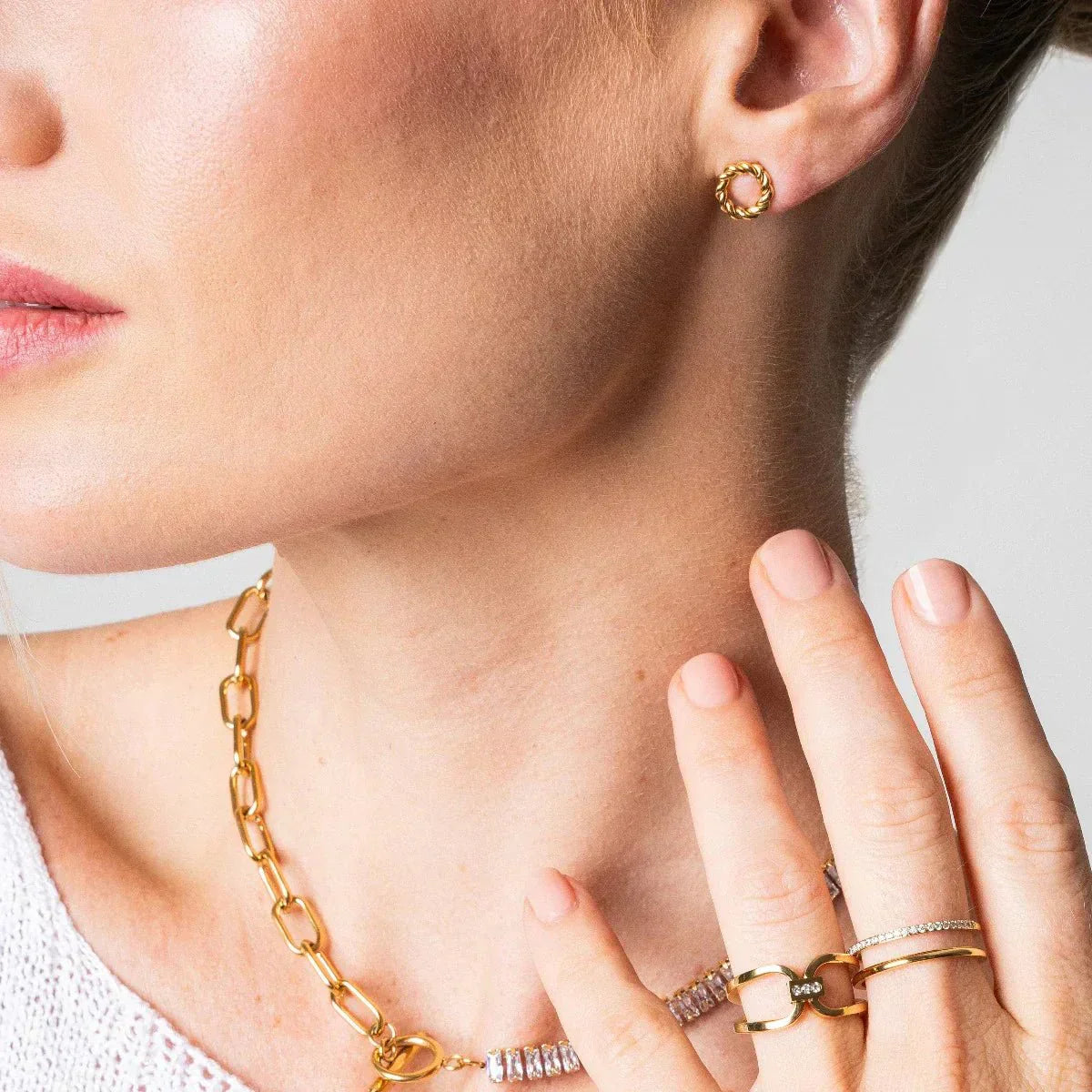 Twist Earring - Gold