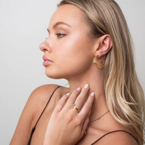 Zig Zag Earring - Gold