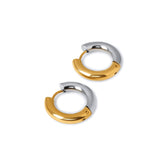 Contrasting Hoop Earrings - Gold