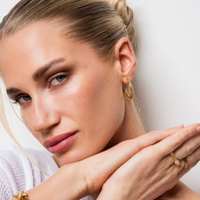 Madison Hoop Earrings - Gold