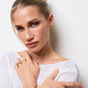 Madison Hoop Earrings - Gold