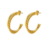 Madison Hoop Earrings - Gold