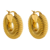 Bold Hoop Earrings - Gold