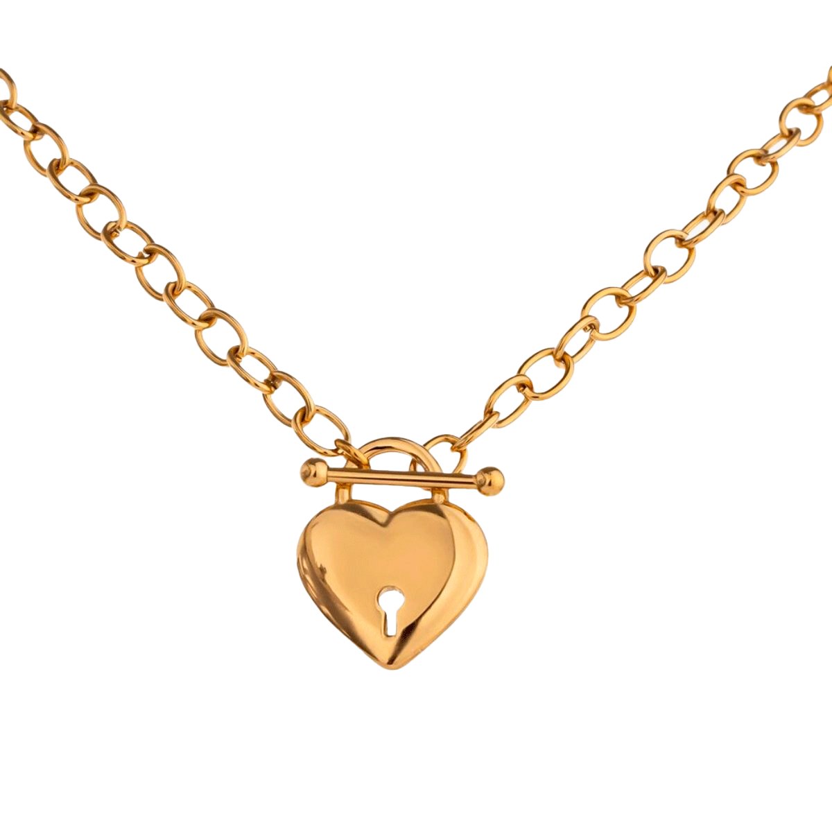 Eternal Love Heart Necklace - Gold