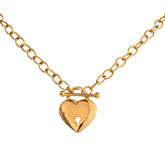 Eternal Love Heart Necklace - Gold